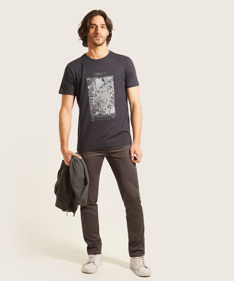 Camiseta Cuello Redondo  Con Screen