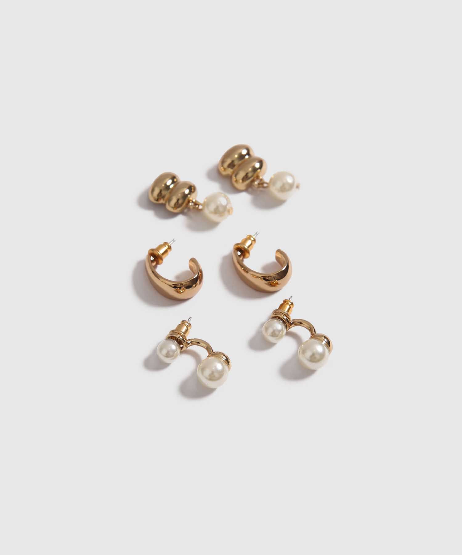 Set x 3 Aretes Dorados