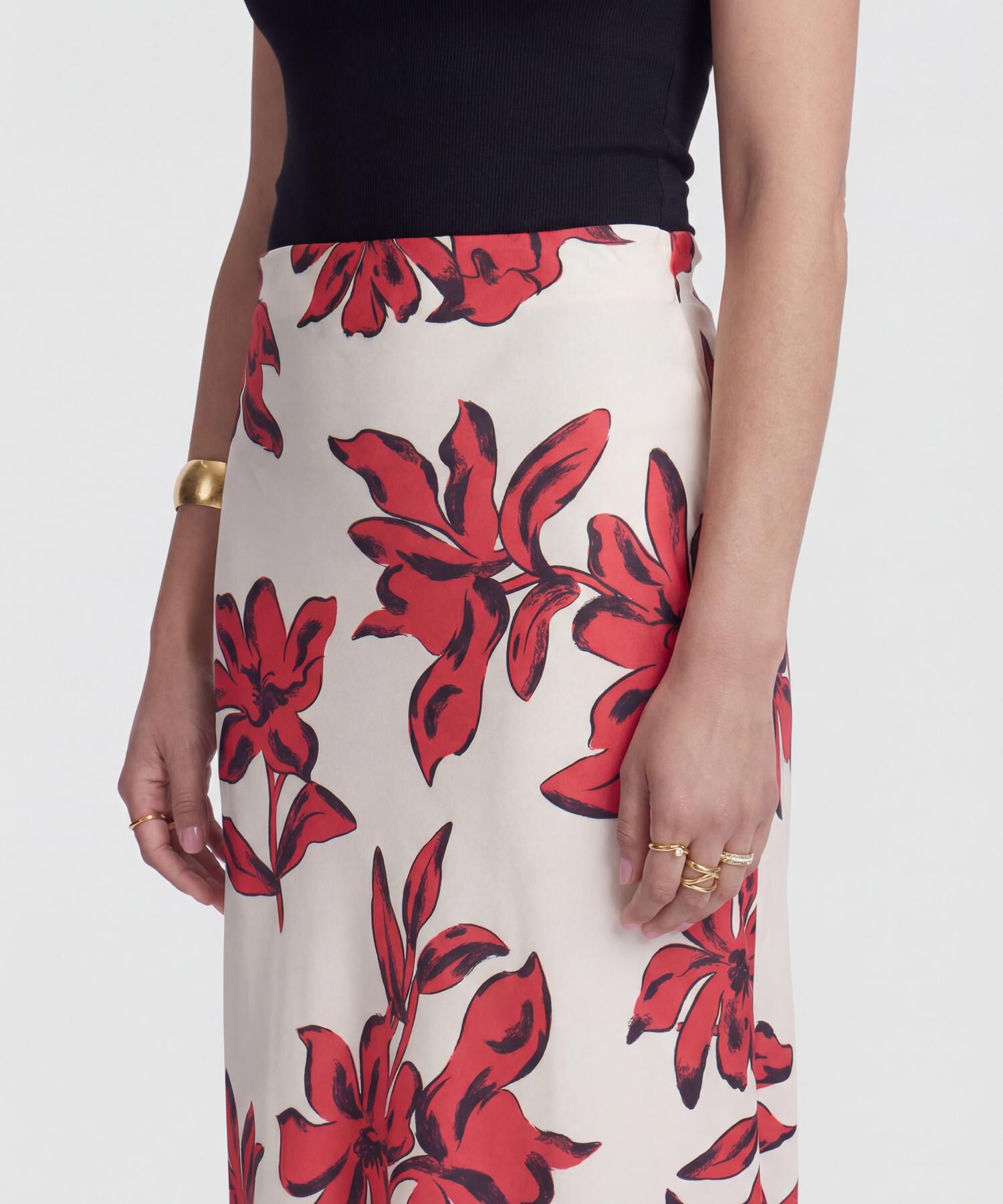 Falda Maxi de Corte Sesgado para Mujer