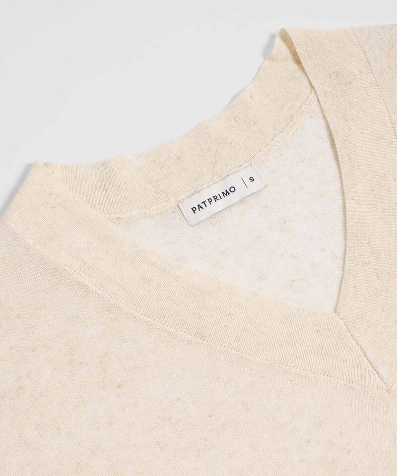 Chaleco Tejido Escote en V para Mujer