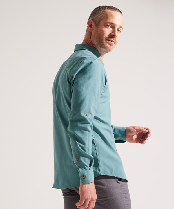Camisa Oxford Con Bolsillo
