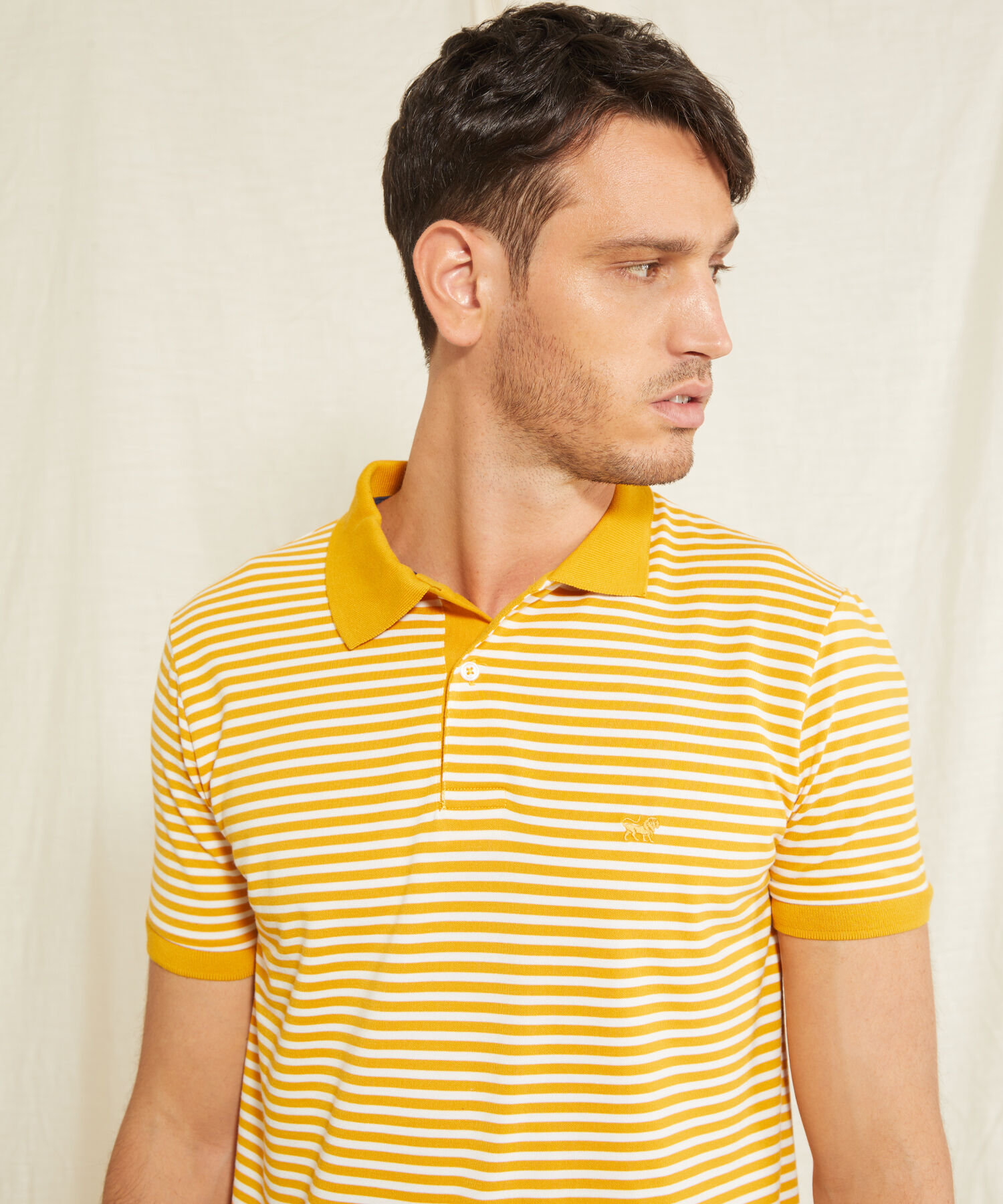 Polo Cuello Tejido Bicolo Continuo