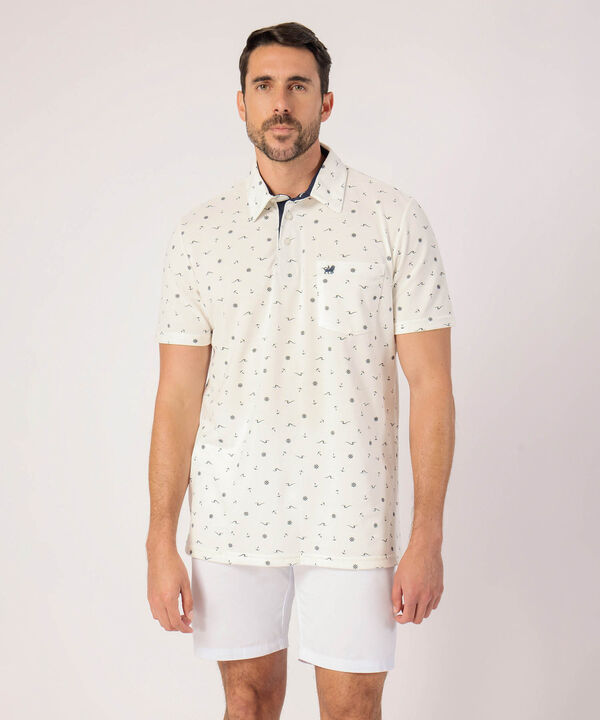 Polo Con Microestampado  image number null