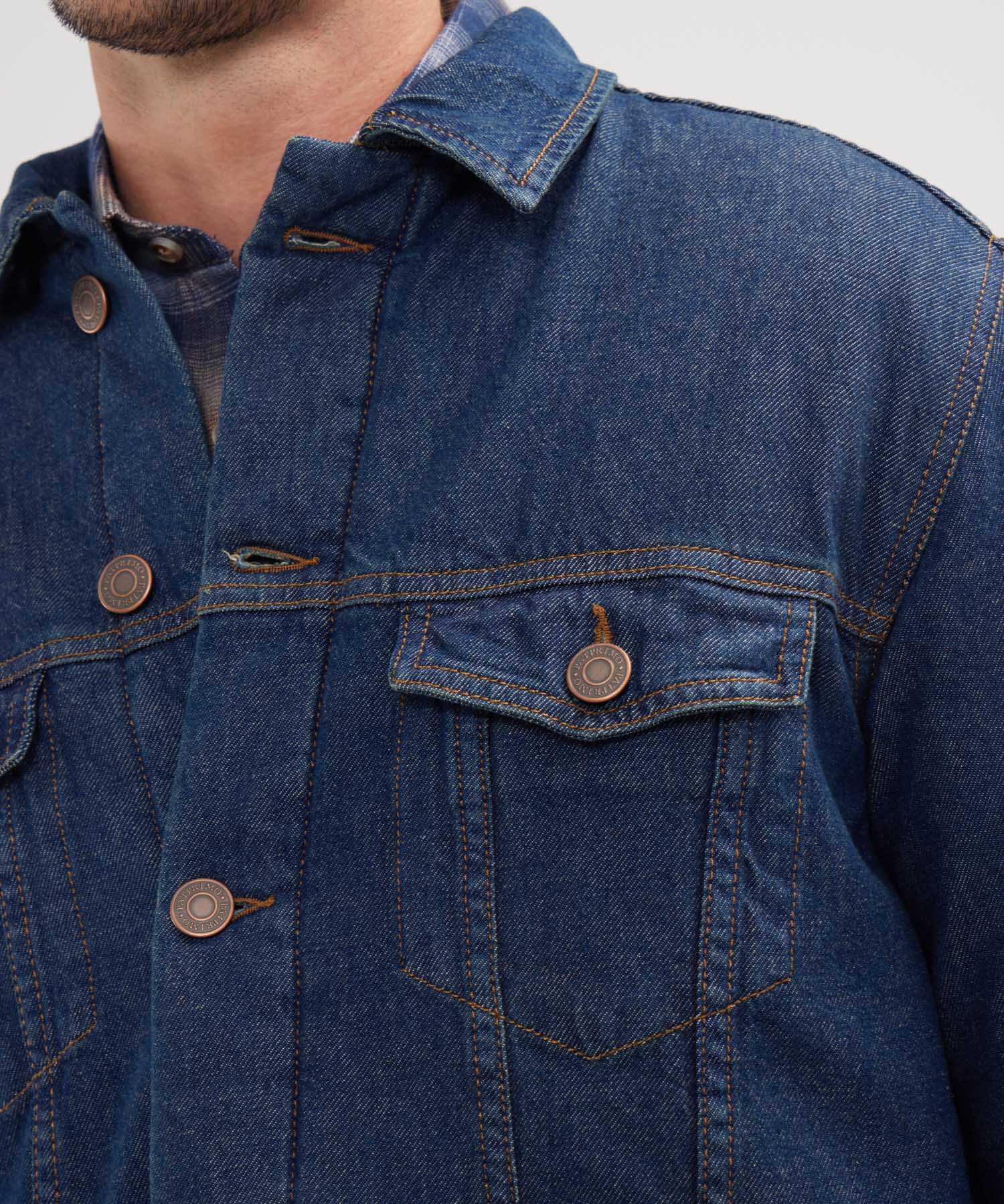 Chaqueta Trucker Con Forro Acolchado Tono Raw