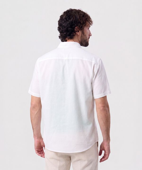 Camisa Manga Corta Cuello Bot&oacute;n Para Hombre