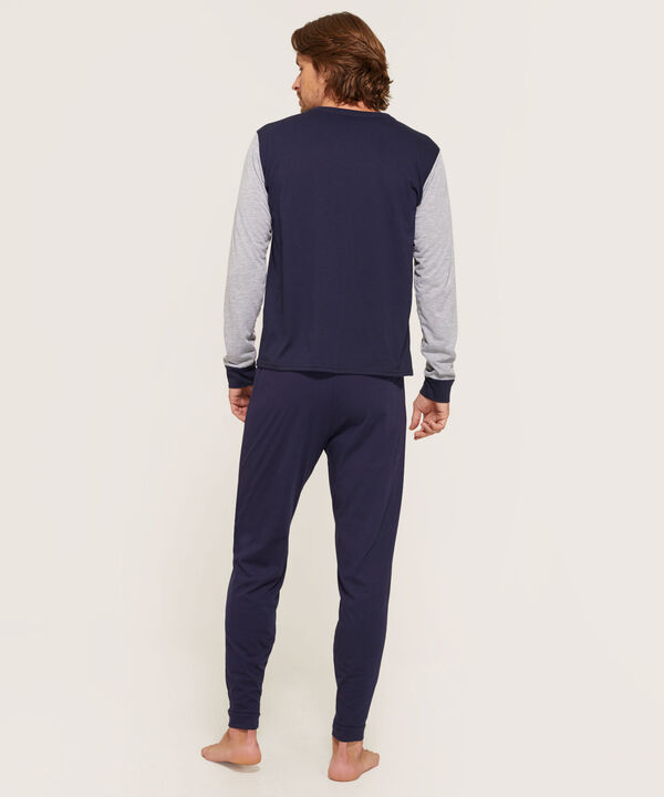 Pijama Camiseta Manga Larga