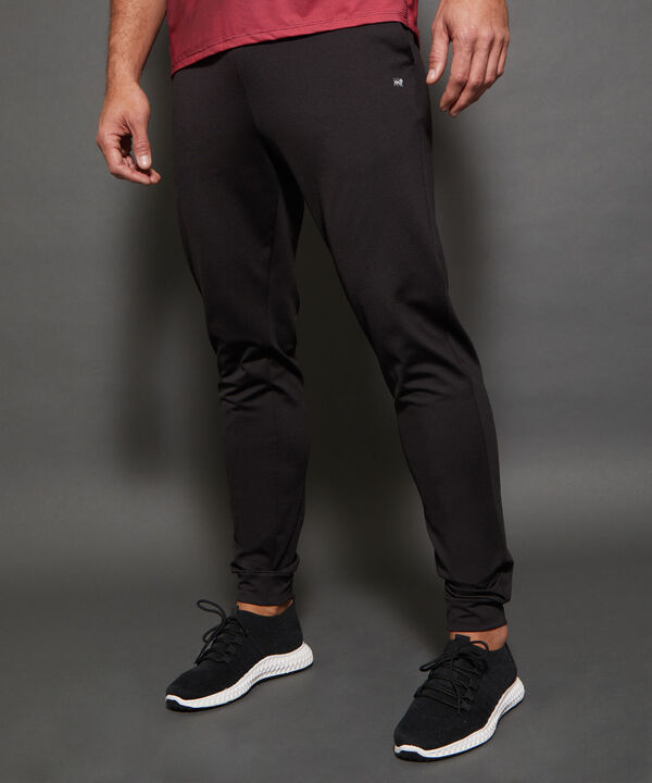 Pantalón Jogger Punto Unicolor Con Bolsillos, Cordón Ajustable Y Elástico Interno, Sport Líneas Patprimo image number null