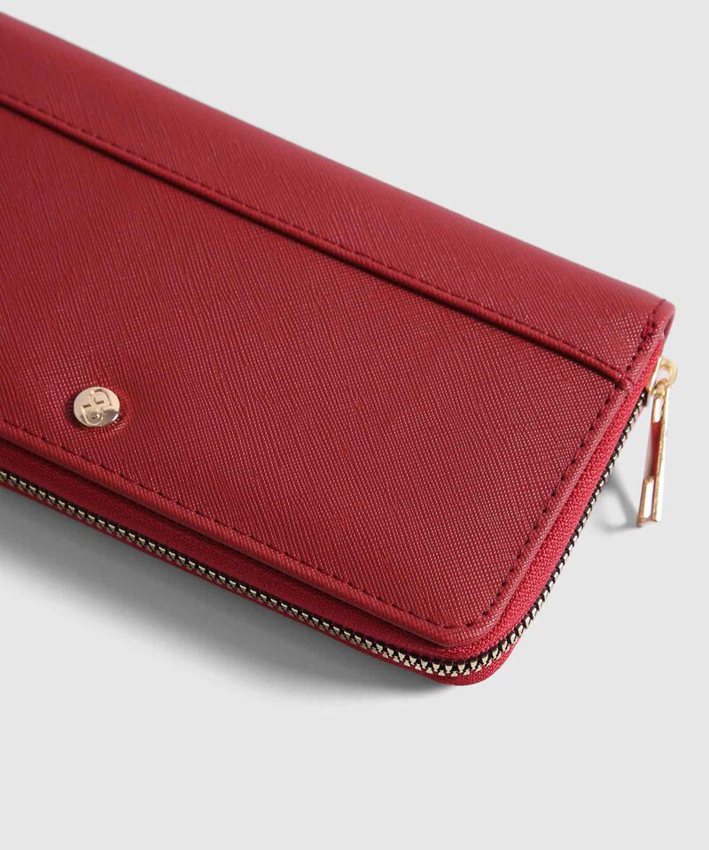 Billetera Rectangular en Efecto Cuero