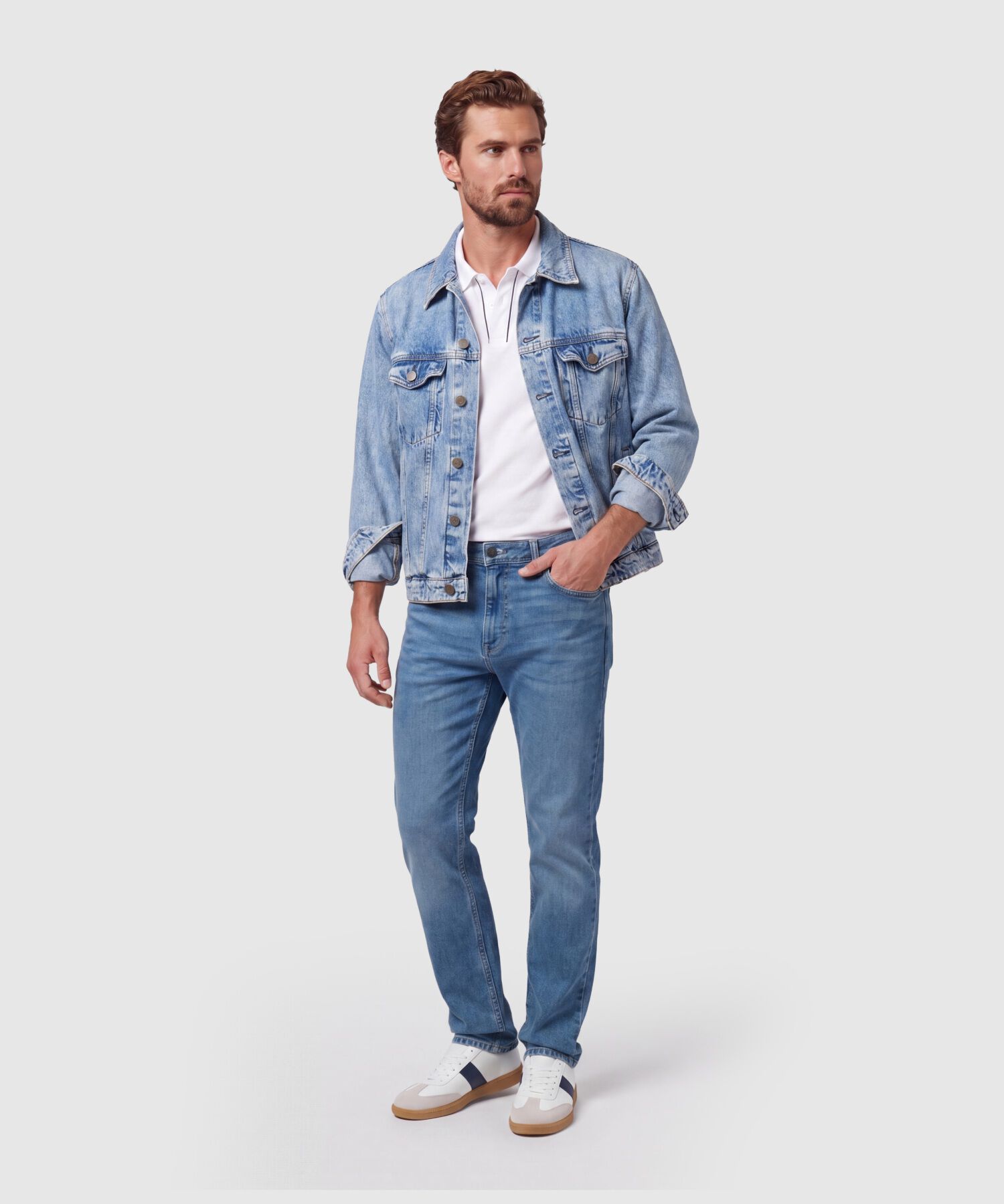 Polo Con Detalle En Cuello Para Hombre