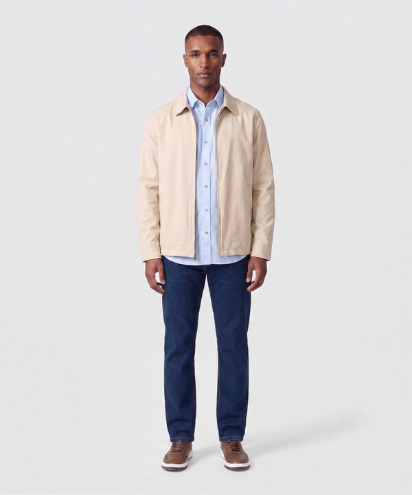 Chaqueta Unicolor Para Hombre