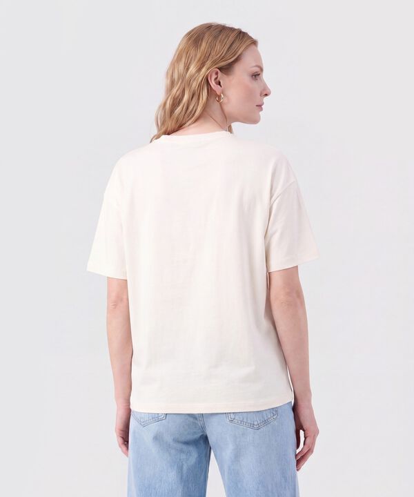 Camiseta Con Aplique Tejido Para Mujer