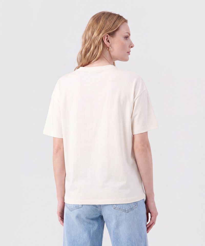 Camiseta Con Aplique Tejido Para Mujer