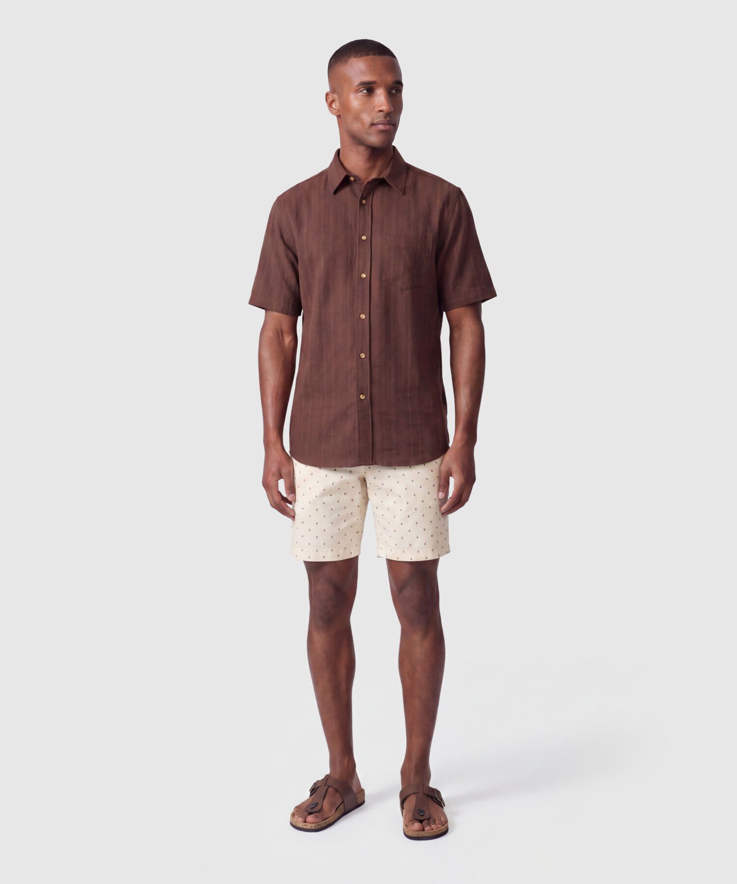 Bermuda Estampada Casual Hombre
