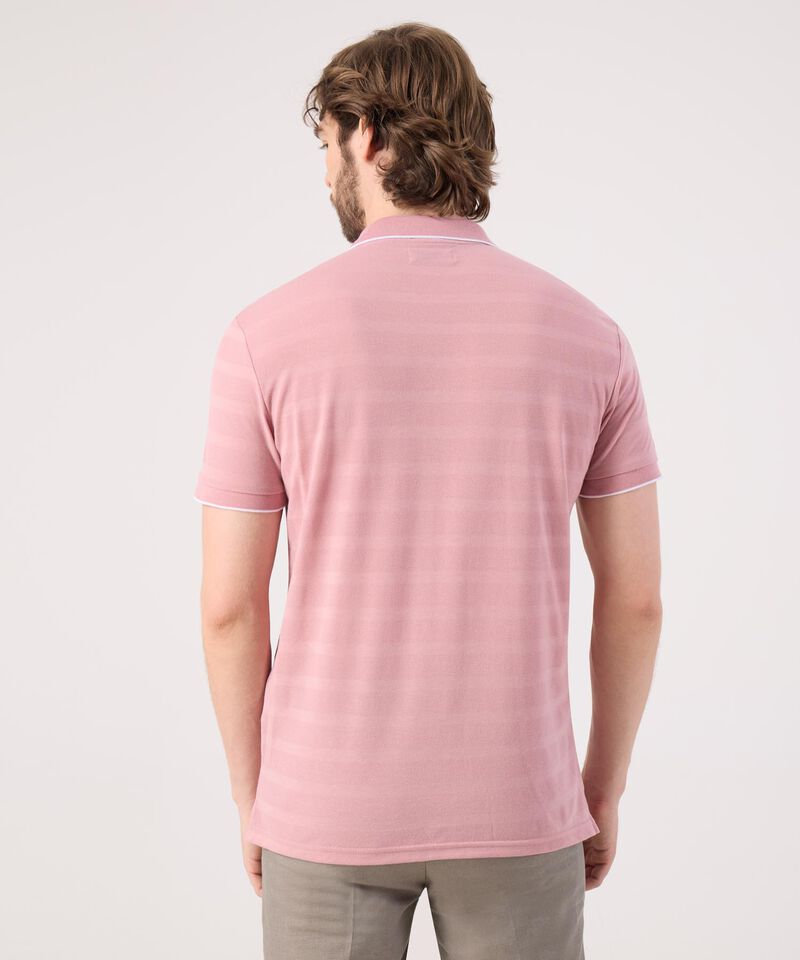 Polo Unicolor Cuello Tejido Con Bolsillo