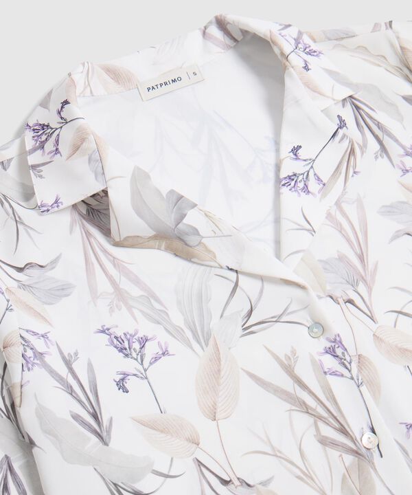 Blusa Camisera de Manga Larga con Estampado para Mujer image number null