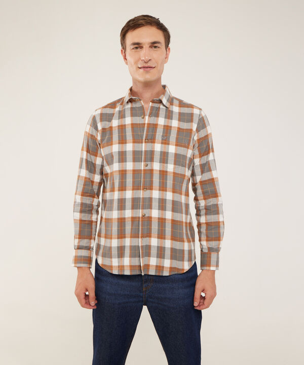 Camisa Manga Larga A Cuadros