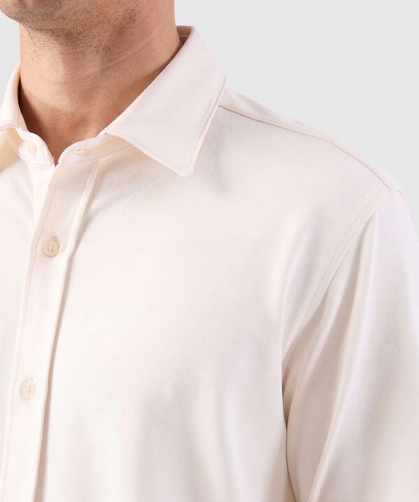 Camisa Manga Corta Unicolor Para Hombre