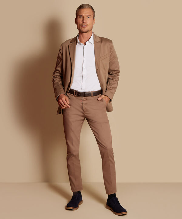 Blazer Liviano En Tela Plana