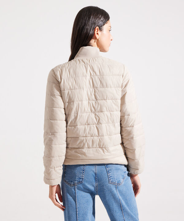 Chaqueta Acolchada Manga Larga Con Rib image number null