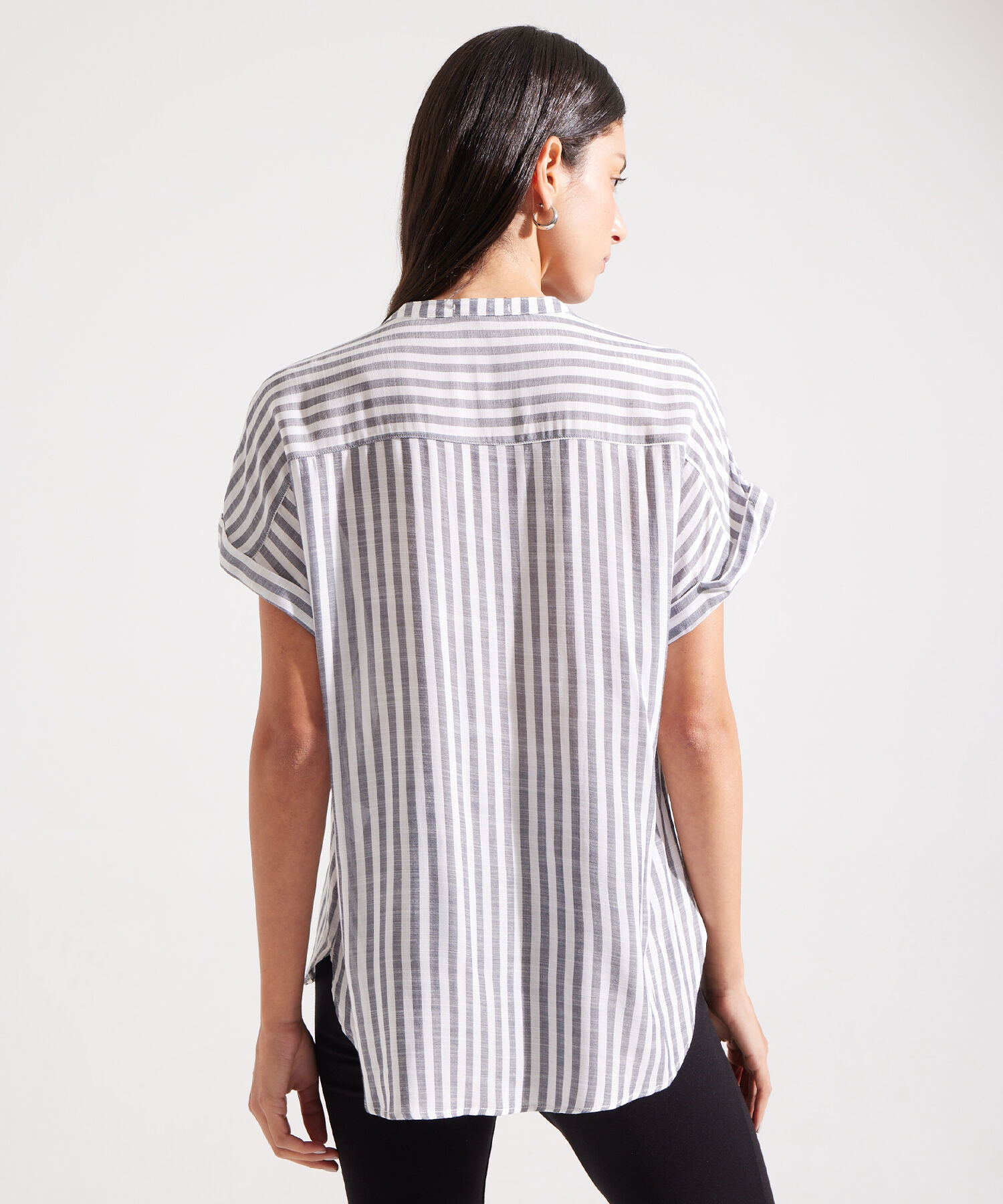 Blusa Manga Corta a Rayas