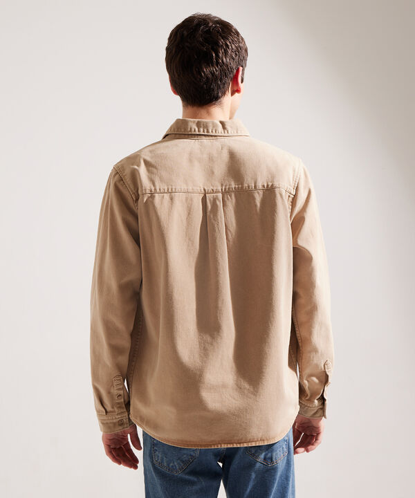 Chaqueta Sobrecamisa Beige image number null