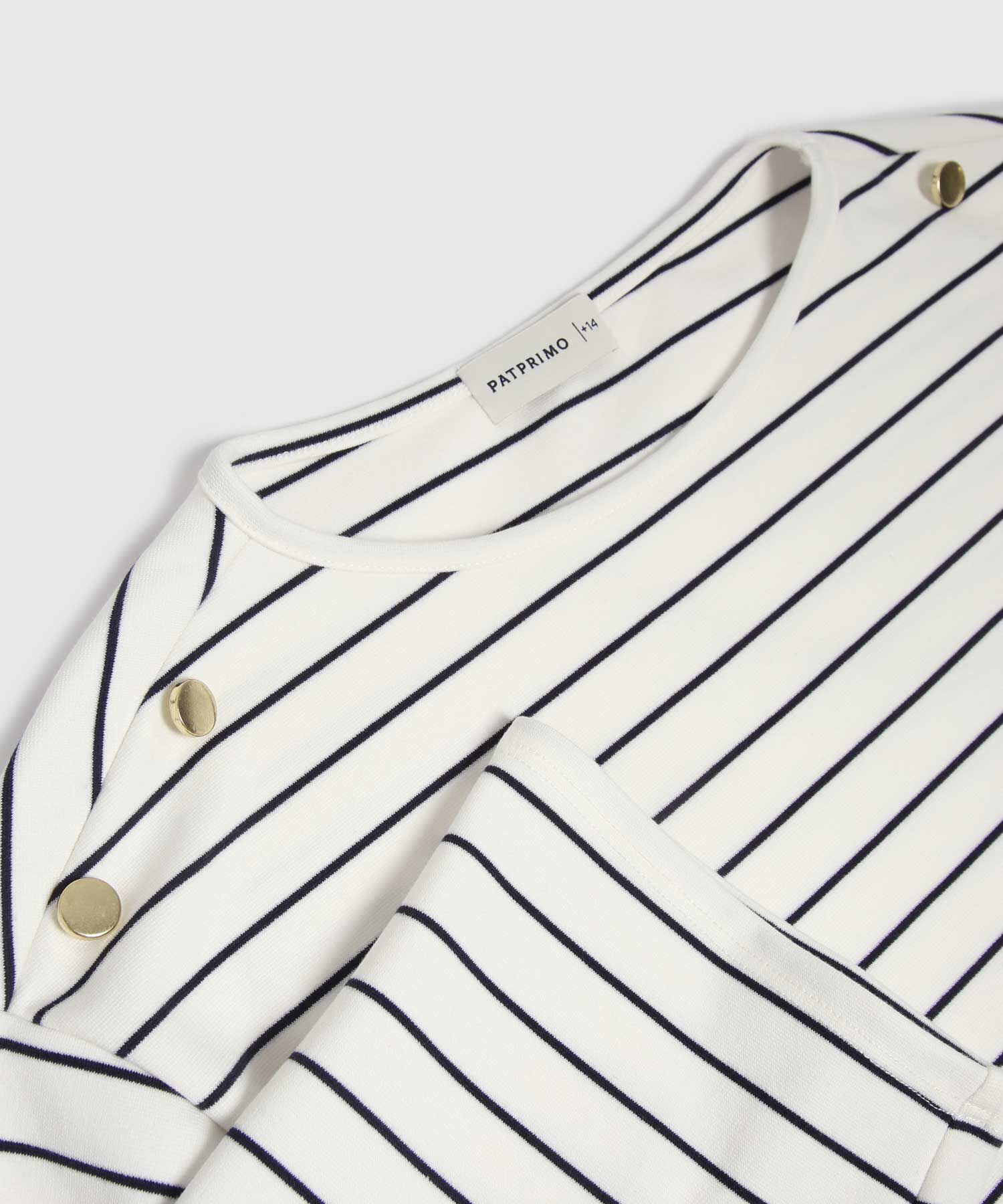 Camiseta Manga ¾ A Rayas