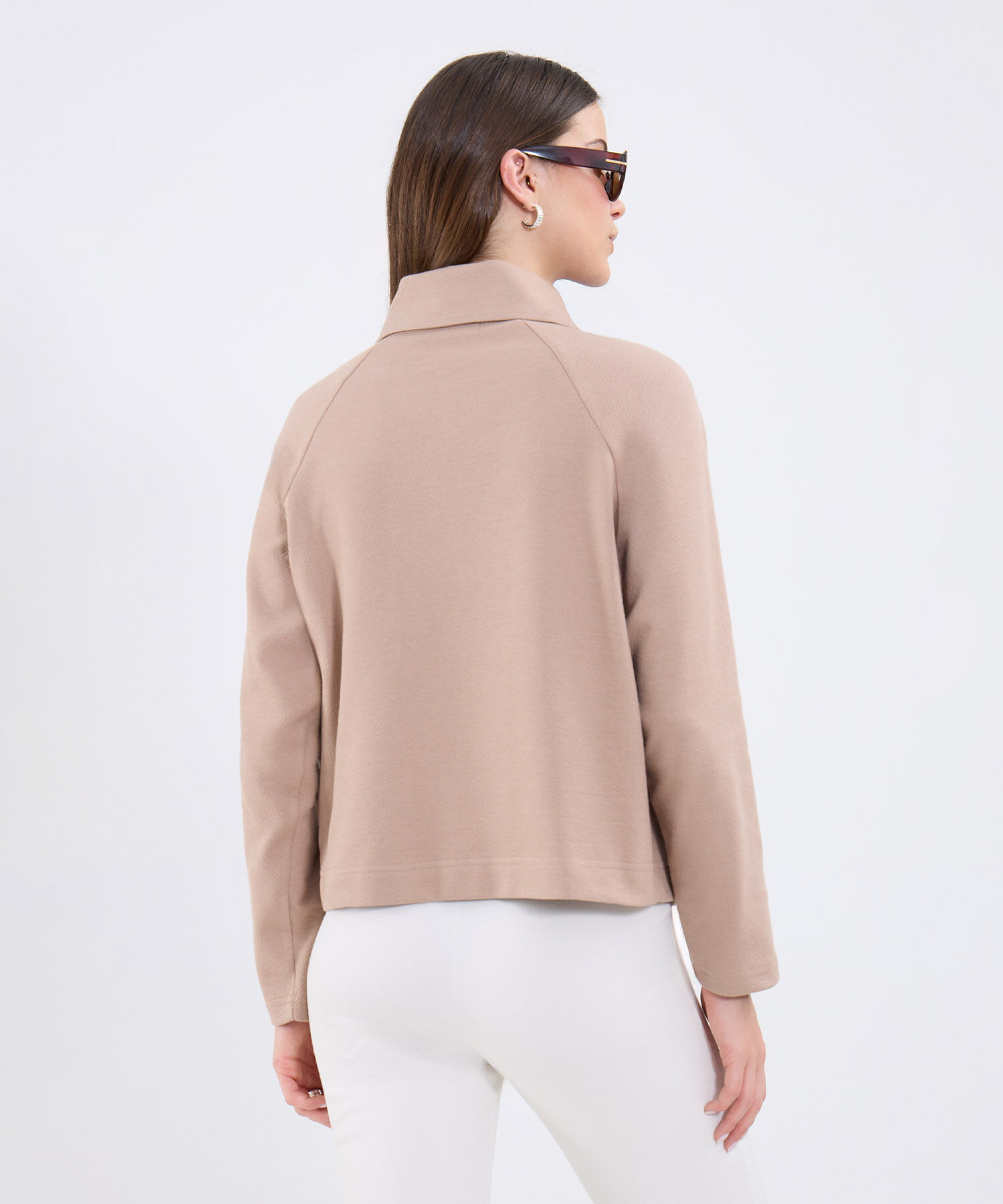 Chaqueta Casual Con Bolsillos De Parche