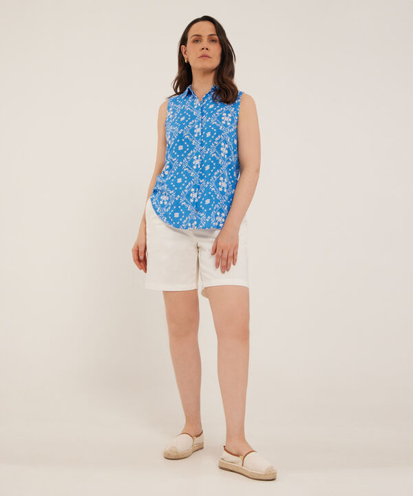 Camisa Manga Sisa Estampada