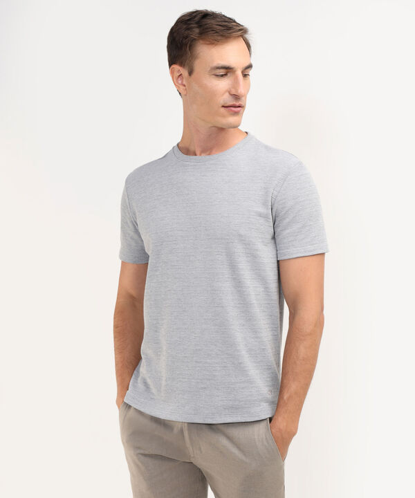 Camiseta Cuello Redondo Tela Textura image number null