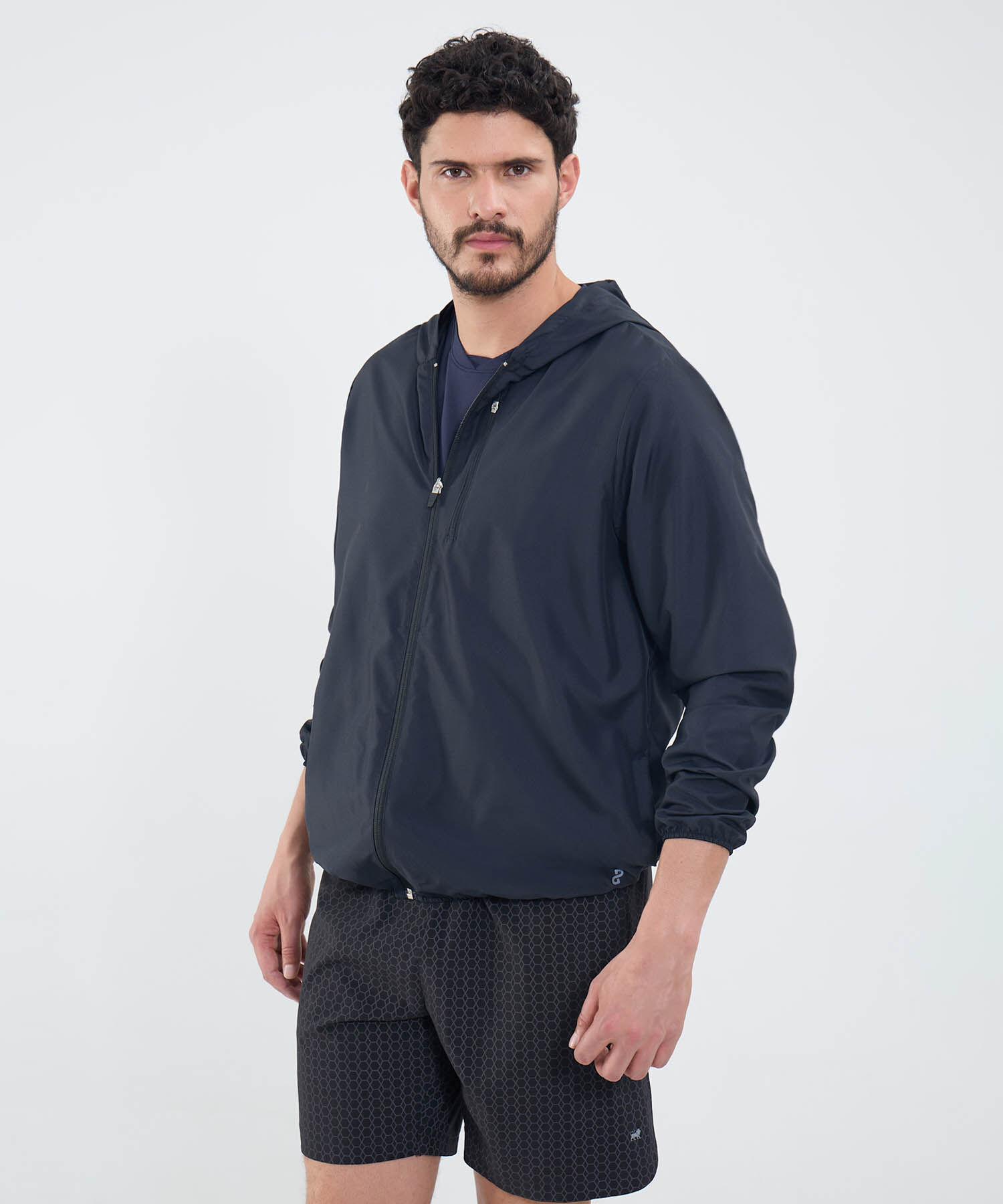 Chaqueta Unicolor Con Bolsillo