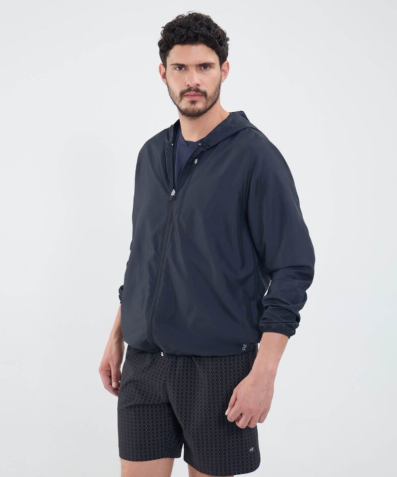 Chaqueta Unicolor Con Bolsillo