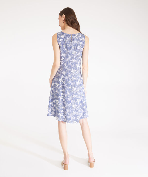 Vestido Estampado Manga Sisa