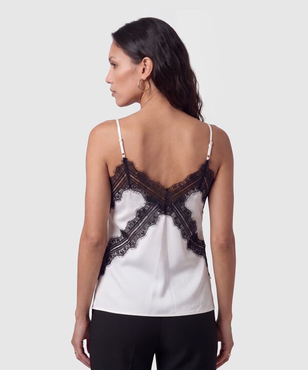 Blusa Lencera Con Encaje Para Mujer