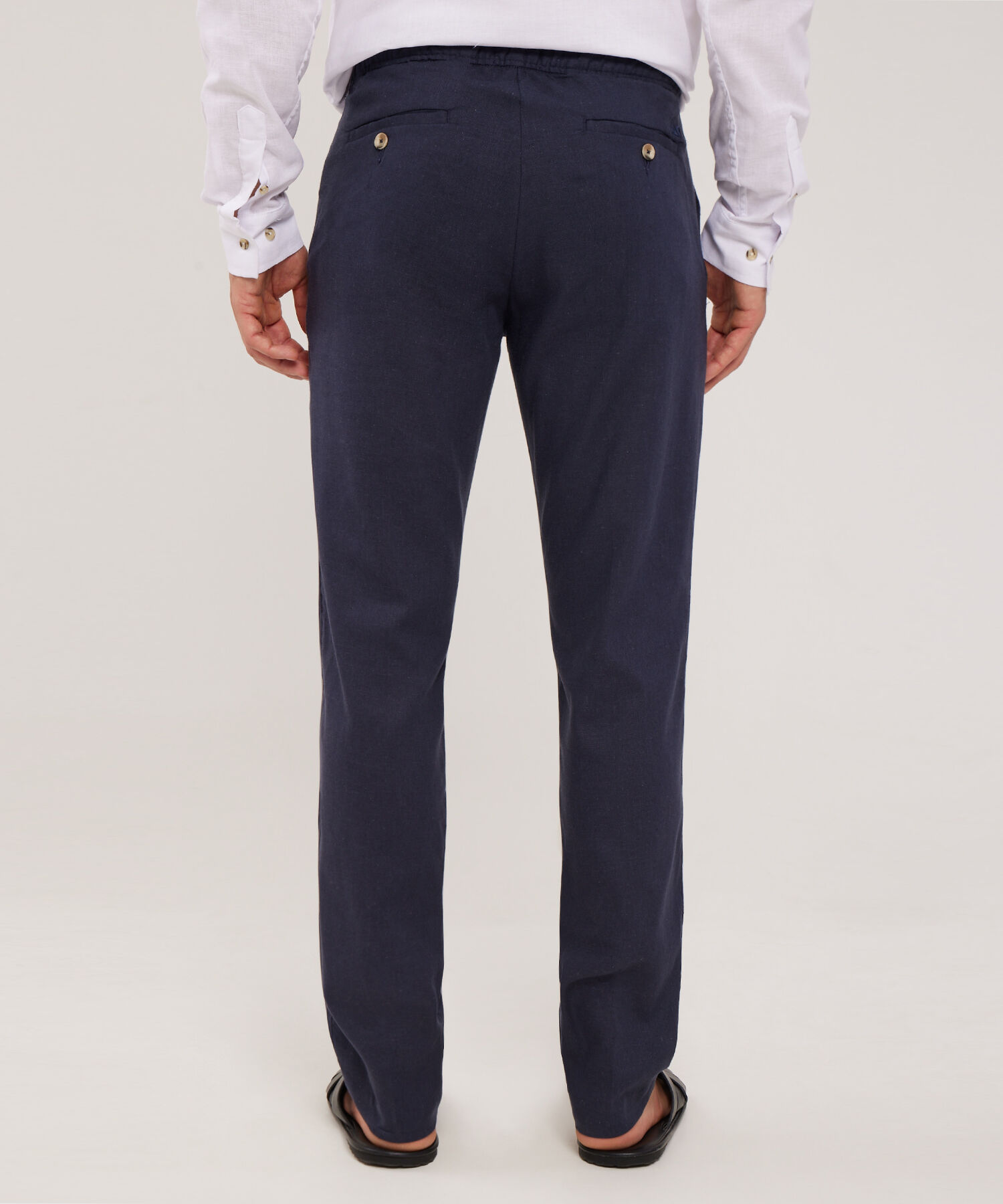 Pantalón Tipo Chino En Lino