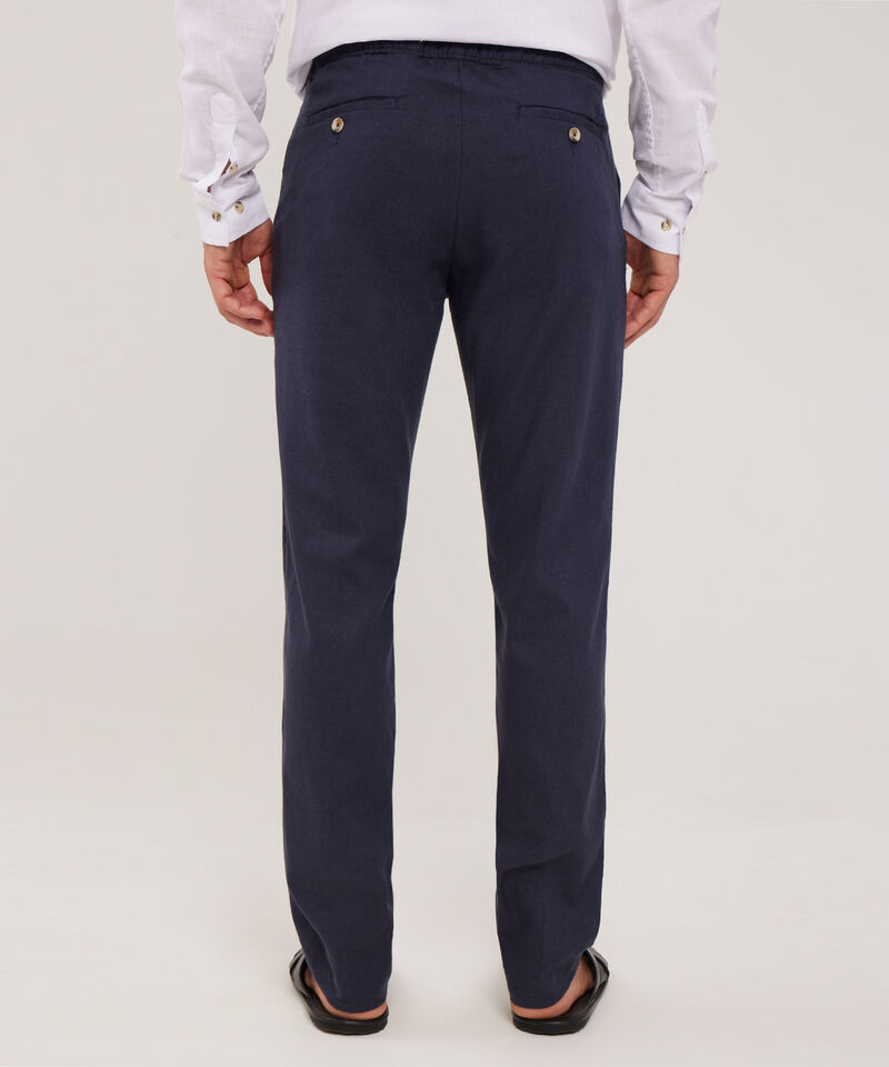 Pantalón Tipo Chino En Lino