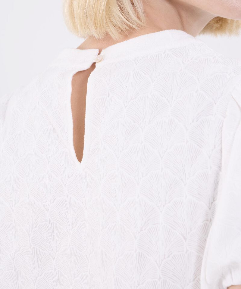 Blusa Unicolor Con Textura