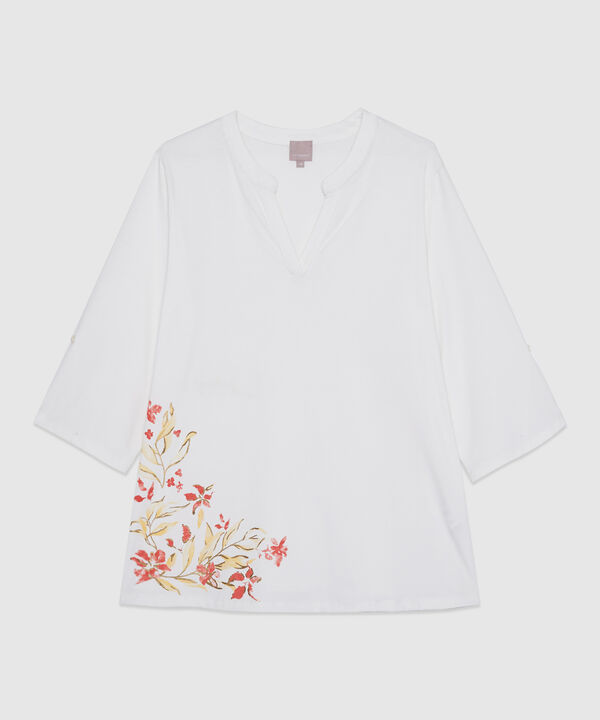 Camiseta Estampada Manga 3/4 