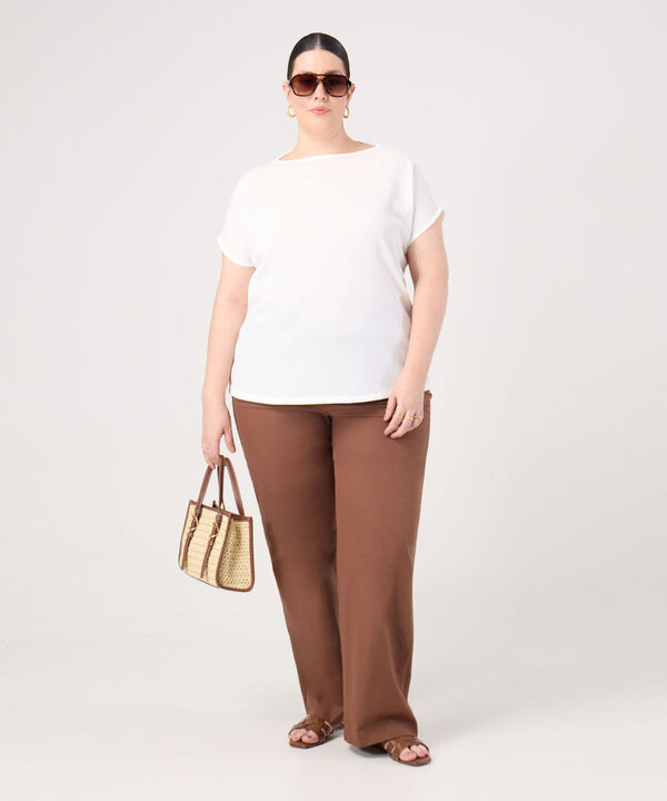 Pantal&oacute;n Con Cord&oacute;n Ajustable Para Mujer Curvy