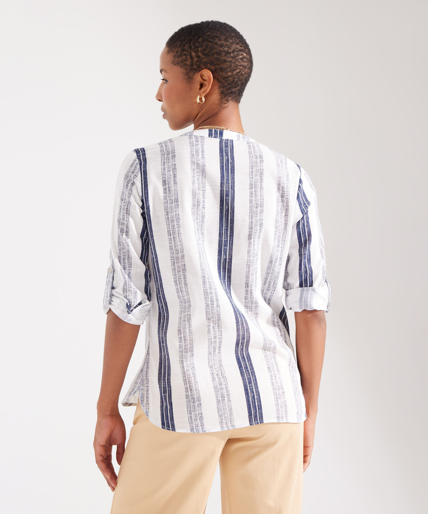 Blusa Manga Larga en Lino