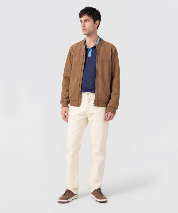 Polo Hombre con Cuello a Contraste