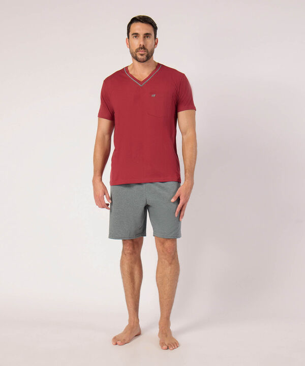 Conjunto De Pijama Unicolor  image number null