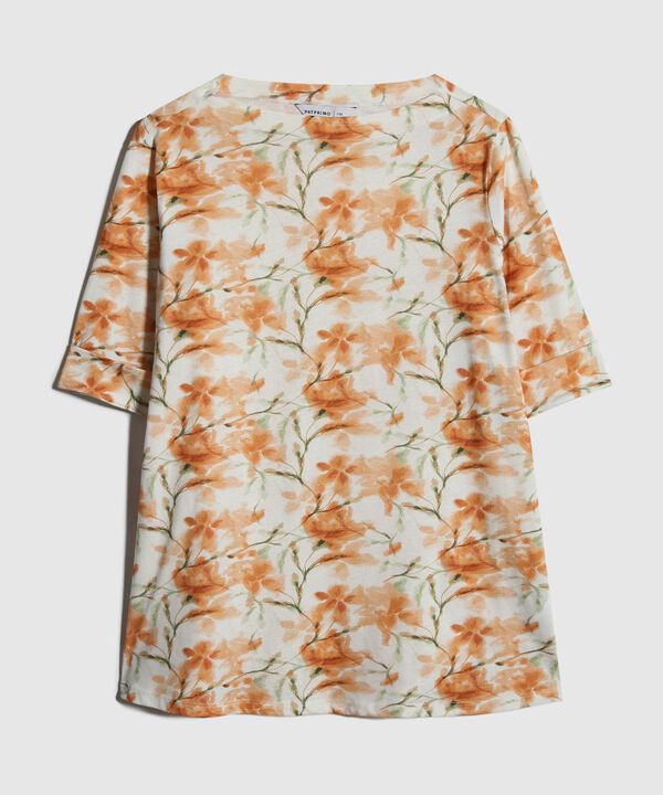 Camiseta Estampada Con Manga Corta Al Codo