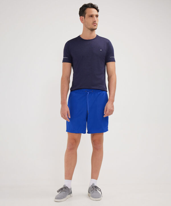 Bermuda Plana Con Boxer Interno Unicolor image number null