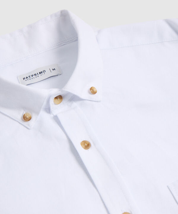 Camisa Oxford Regular Fit de Manga Larga para Hombre image number null