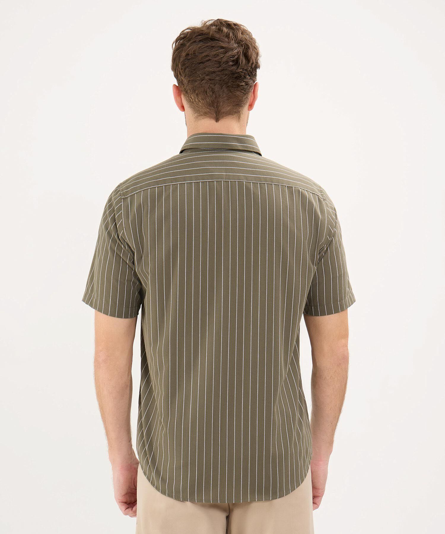 Camisa Manga Corta a Rayas