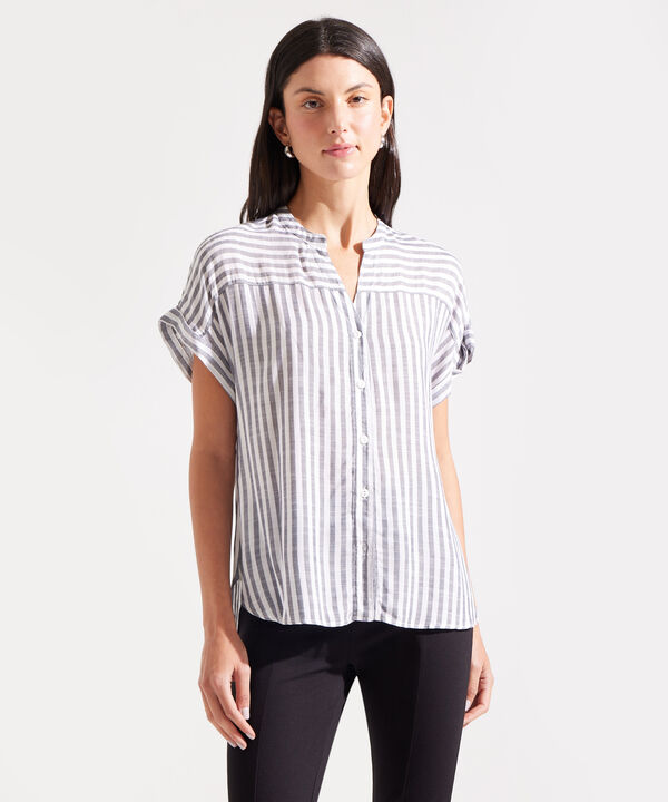 Blusa Manga Corta a Rayas