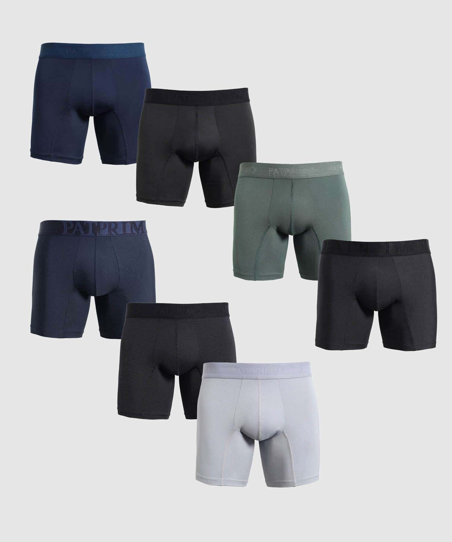 Pack 7 Boxers Clásicos Unicolor Para Hombre
