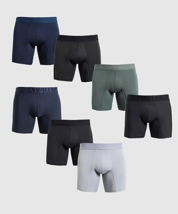 Pack 7 Boxers Clásicos Unicolor Para Hombre image number null