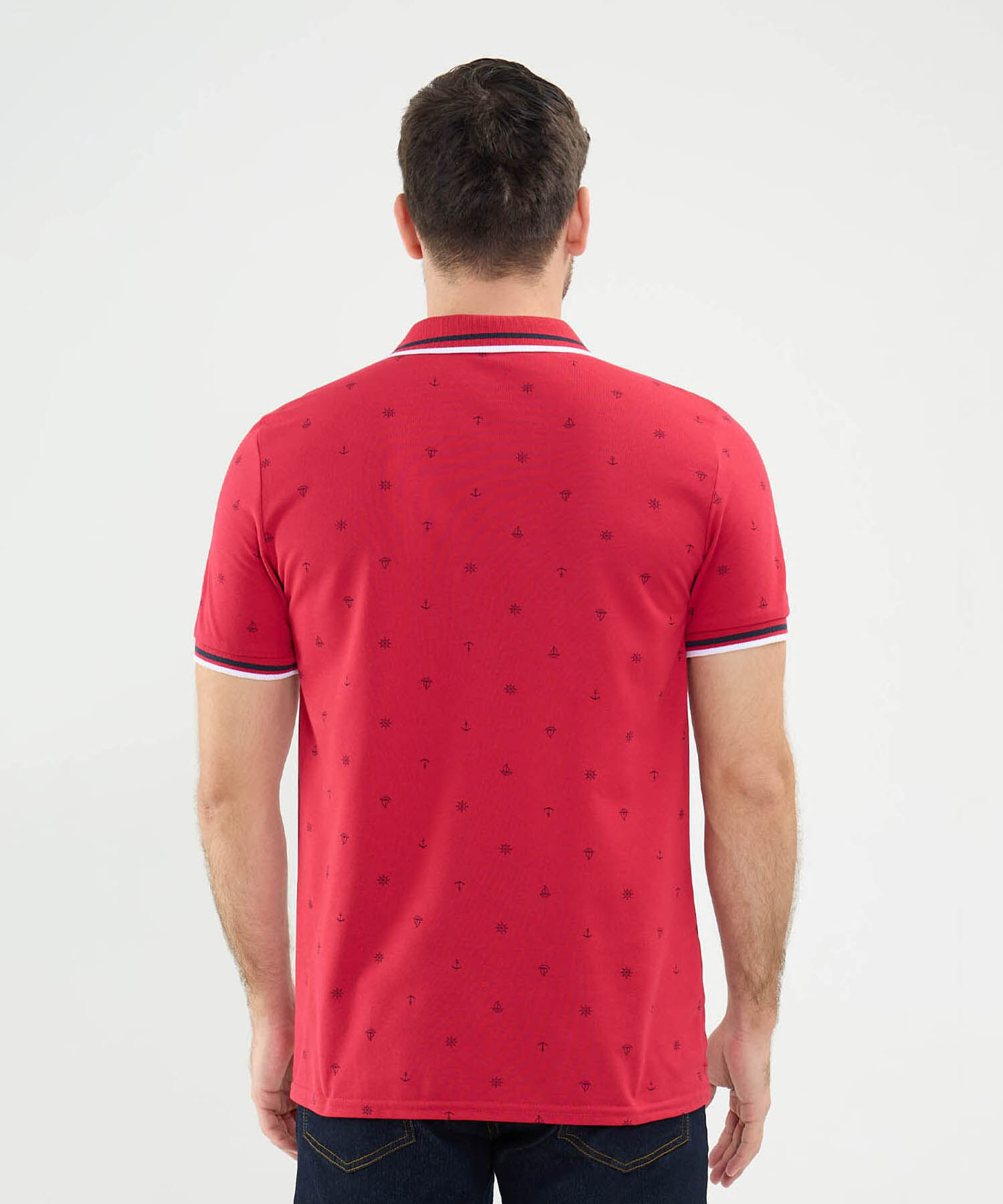 Polo Tejida Estampada