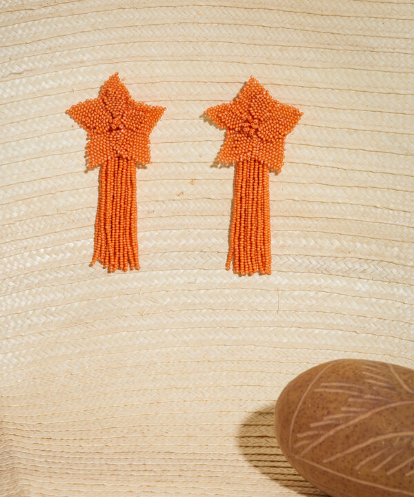 Aretes Largos De Flores